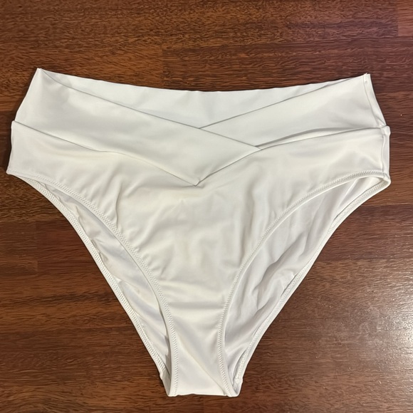 PINK Victoria's Secret Other - NWOT white PINK By Victorias Secret high waist bikini bottom. Size XXL/XXG/EEG